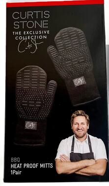 BBQ Heat Proof Mitts - Curtis Stone , The Exclusive Collection - New In Box!